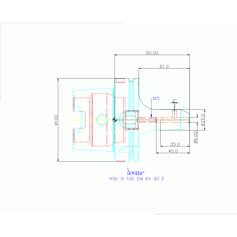 HSK A 100 EM 6X 90 E