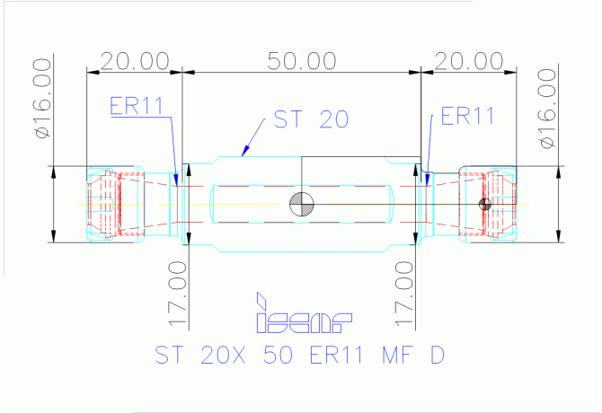 ST 20X 50 ER11 MF D