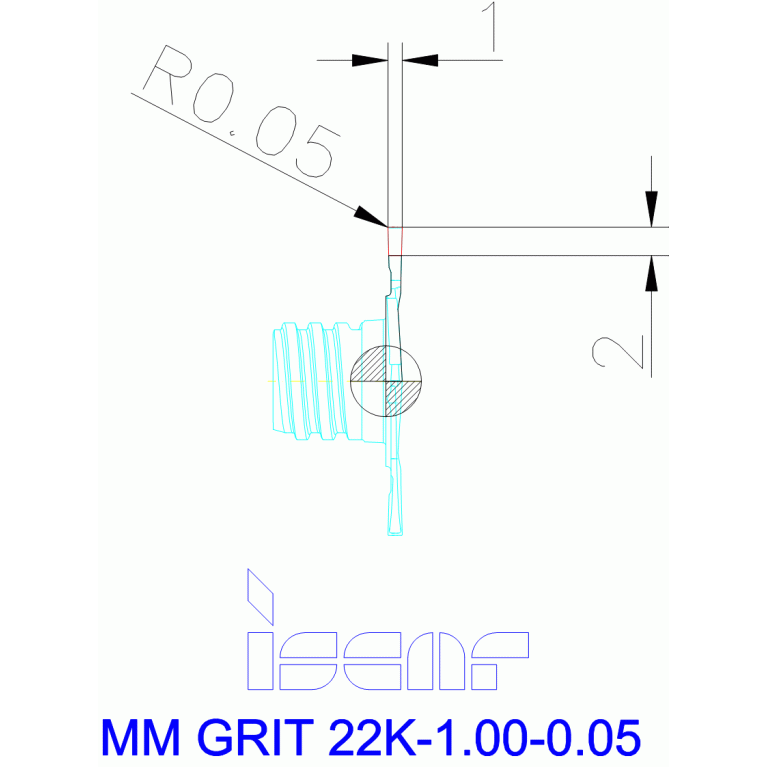 MM GRIT 22K-1.00-0.05 IC528