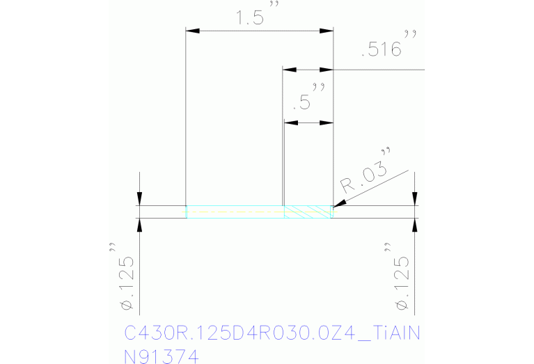 C430R.125D4R030.0Z4 TIALN