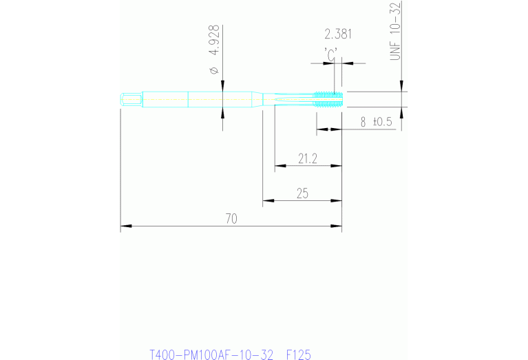 T400-PM100AF-10-32 F125