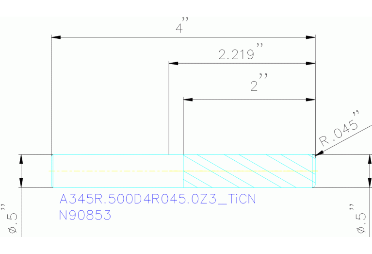 A345R.500D4R045.0Z3 TICN
