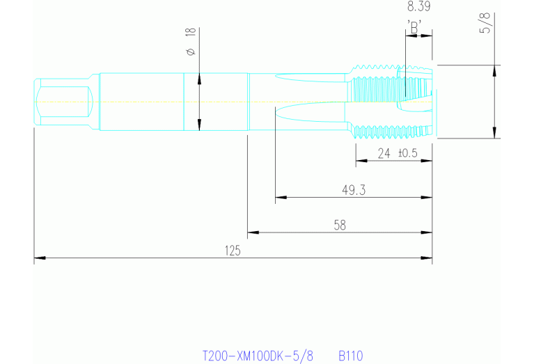 T200-XM100DK-5/8 B110