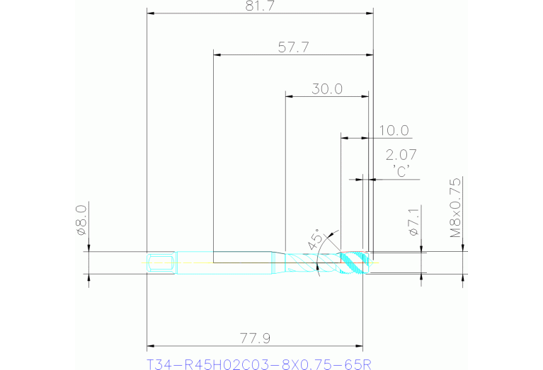 T34-R45H02C03-8X0.75-65R