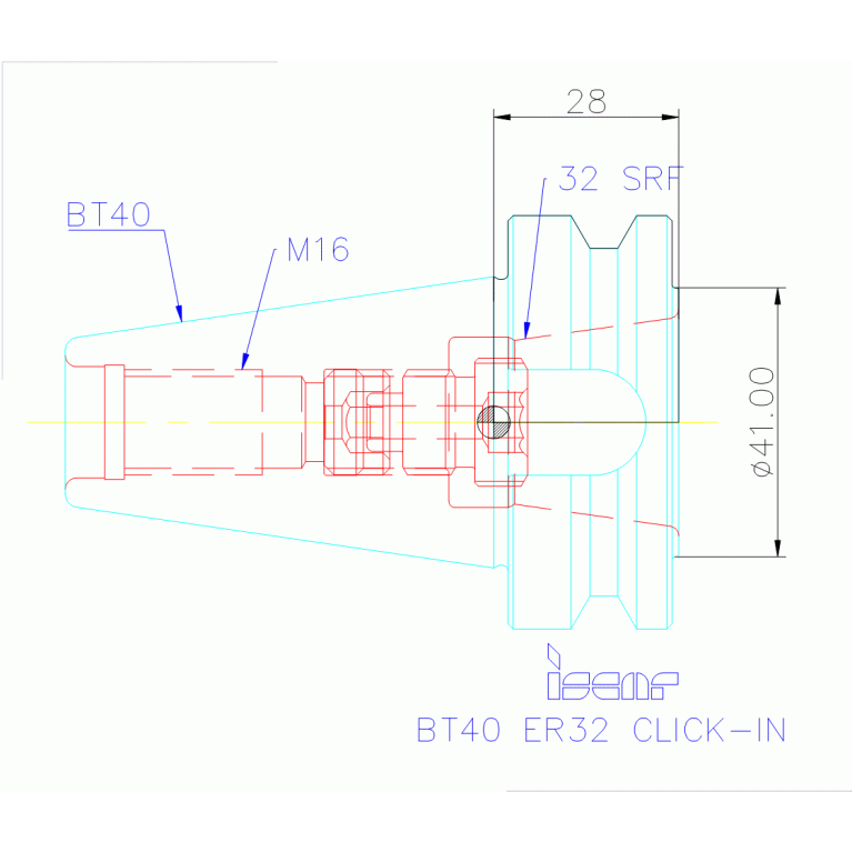 BT40 ER32 CLICK-IN