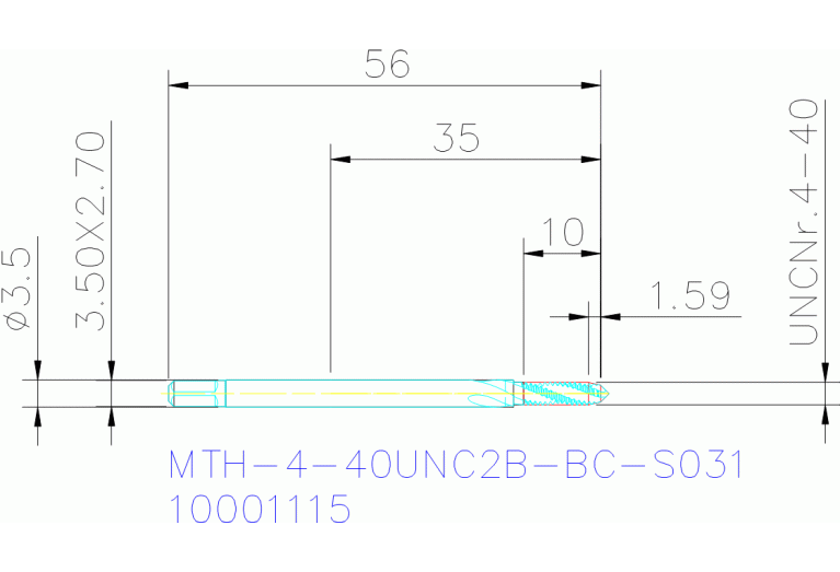 MTH-4-40UNC2B-BC-S031