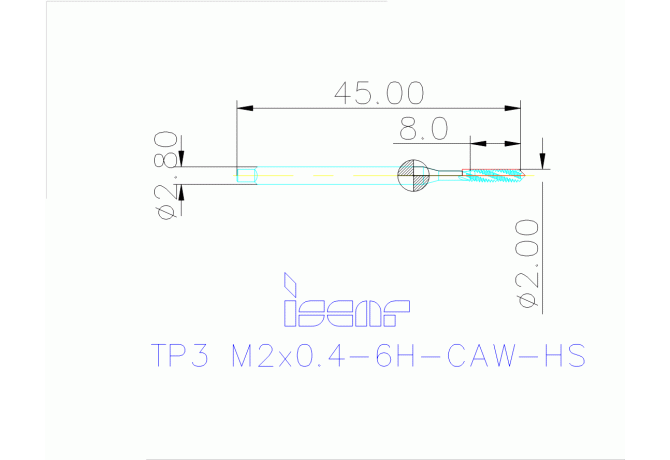 TP3 M2X0.4-6H-CAW-HS