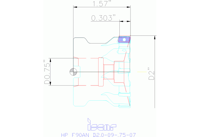 HP F90AN D2.0-09-.75-07