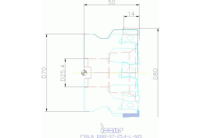 F90LN D080-07-25.40-L-N15