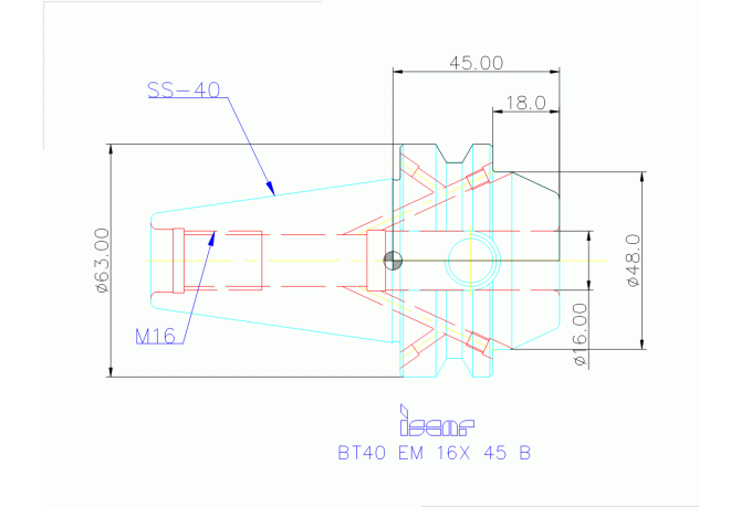 BT40 EM 16X 45 B