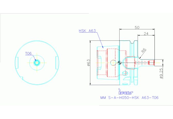 MM S-A-H050-HSK A63-T06