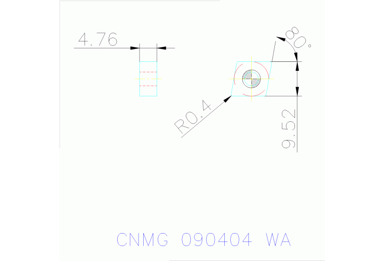CNMG 090404 WA CT3000