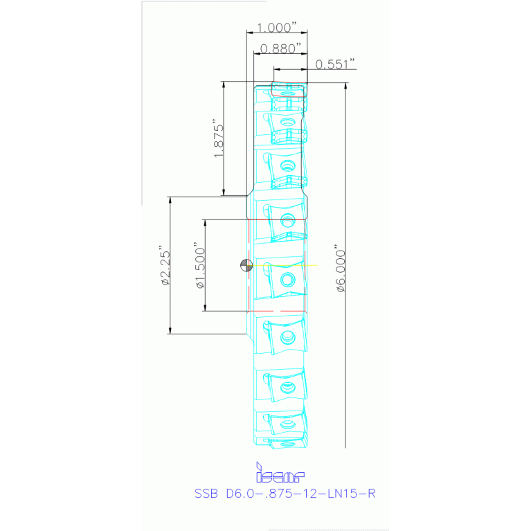 SSB D6.0-.875-12-LN15-R