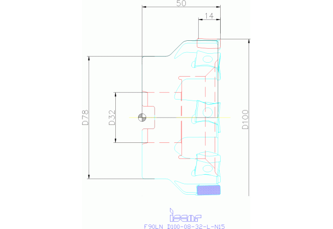 F90LN D100-08-32-L-N15