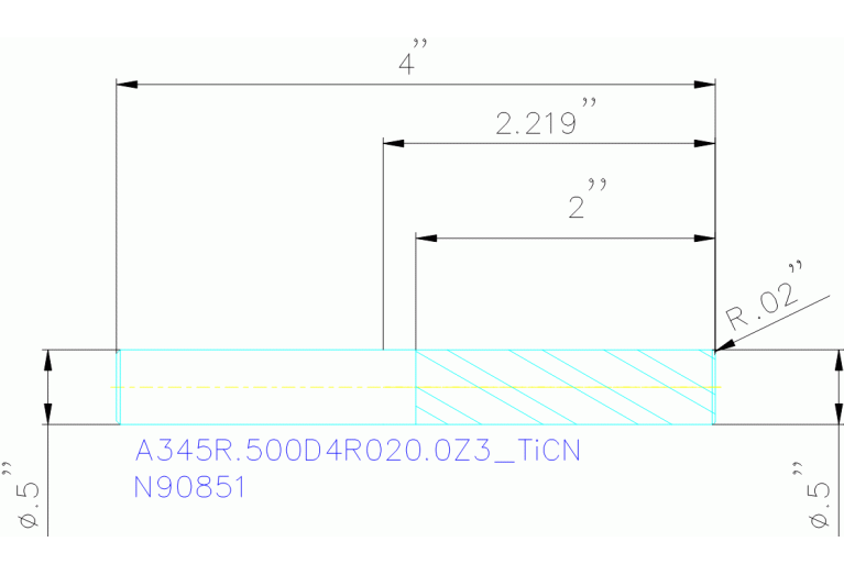 A345R.500D4R020.0Z3 TICN