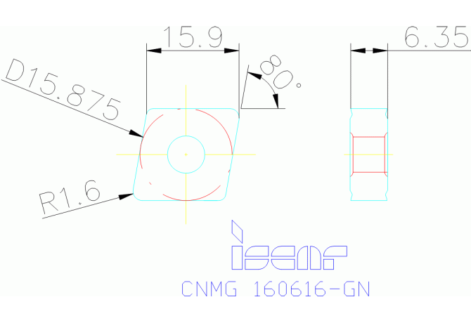 CNMG 160616-GN IC8250
