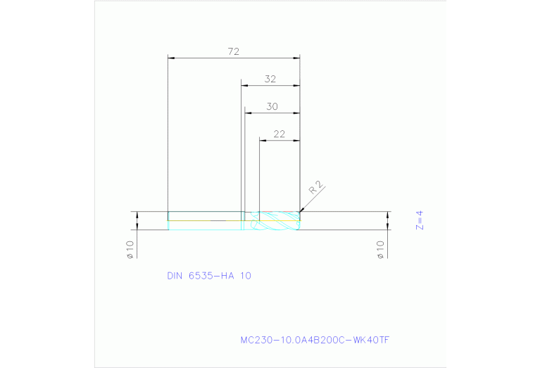 MC230-10.0A4B200C-WK40TF