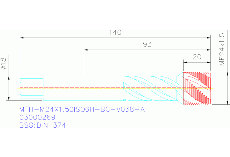 MTH-M24X1.50ISO6H-BC-V038-A