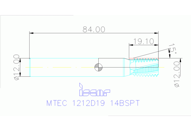 MTEC 1212D19 14BSPT IC908