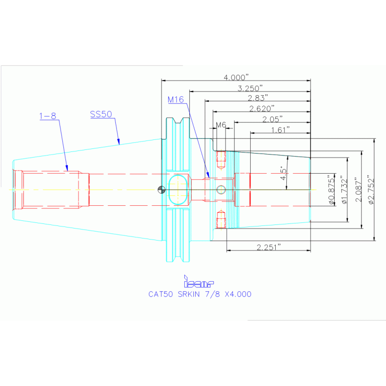 CAT50 SRKIN 7/8 X4.000