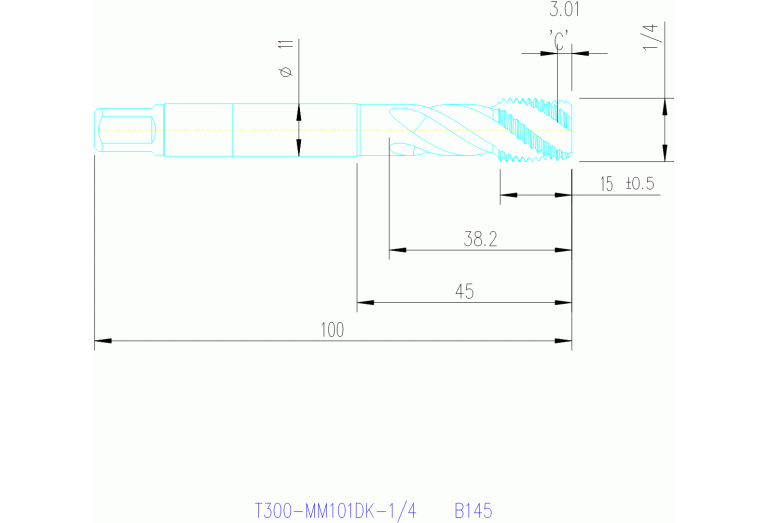 T300-MM101DK-1/4 B145
