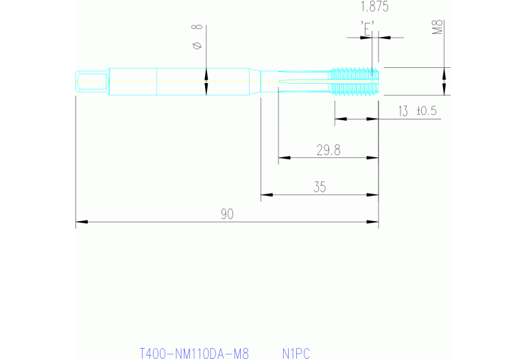 T400-NM110DA-M8 N1PC