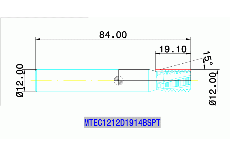 MTEC 1212D19 14BSPT IN2005