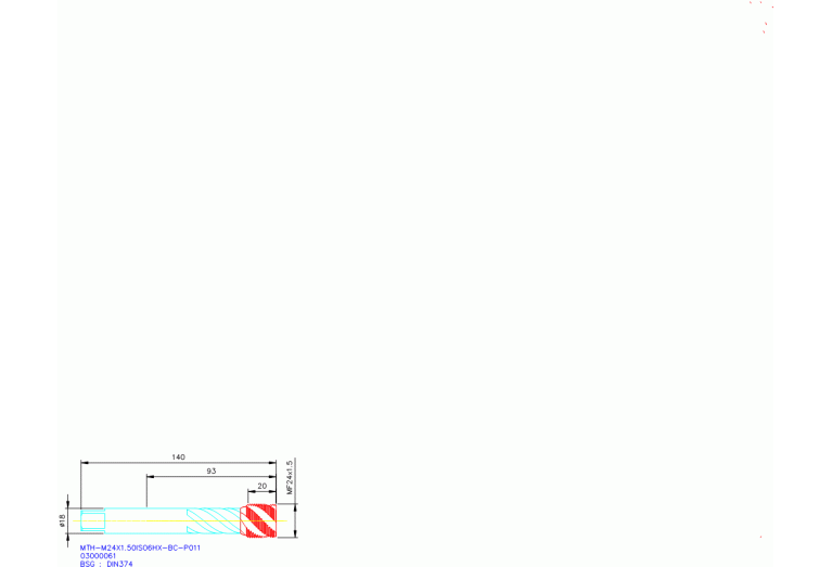 MTH-M24X1.50ISO6HX-BC-P011