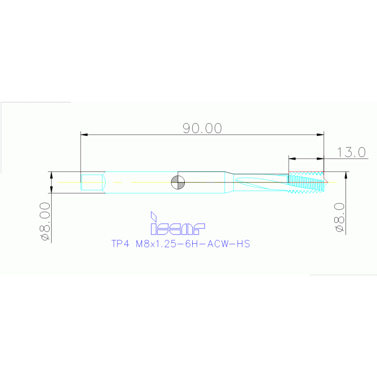 TP4 M8X1.25-6H-ACW-HS
