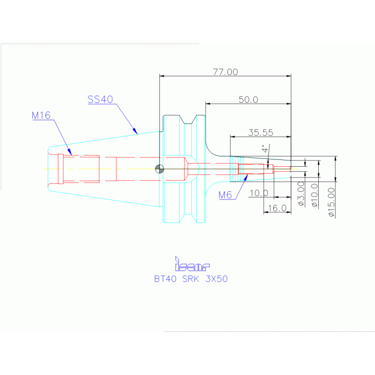 BT40 SRK 3X50