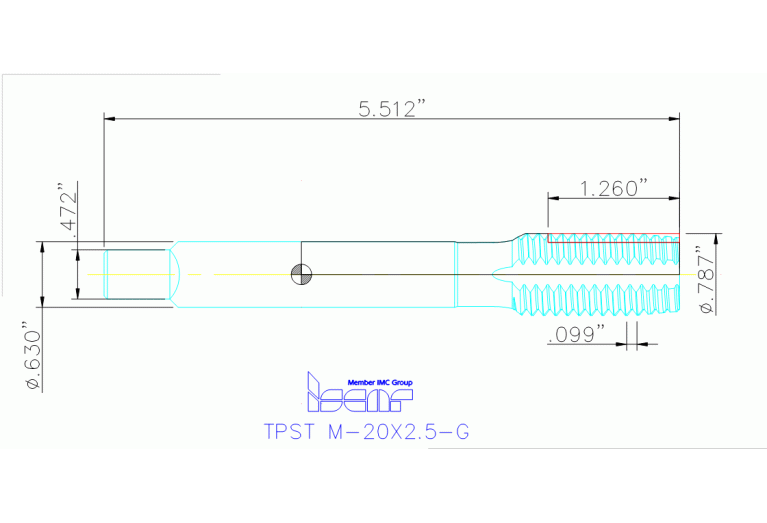 TPST M-20X2.5-G HENI