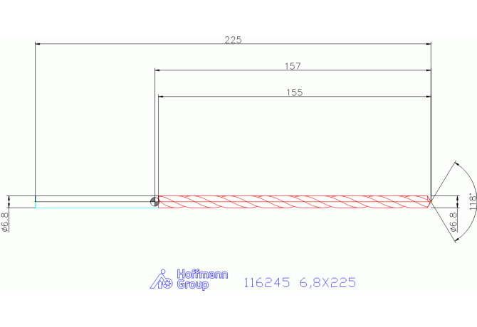 116245 6,8X225