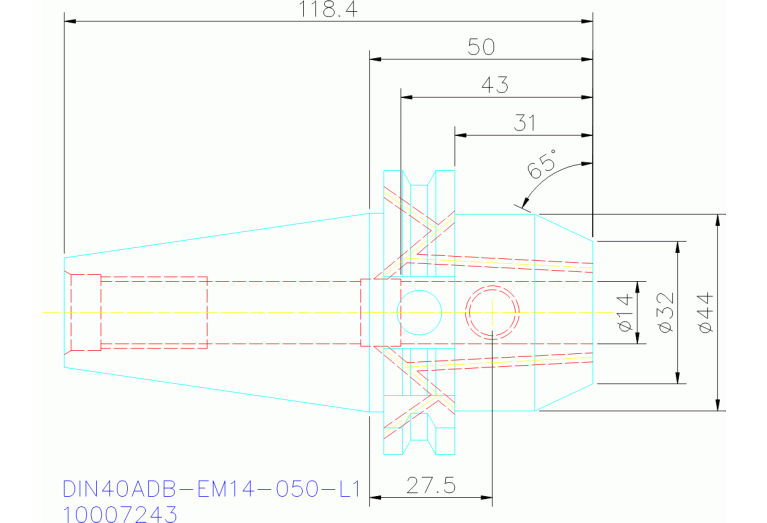 DIN40ADB-EM14-050-L1