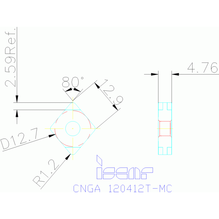 CNGA 120412T-MC IB55