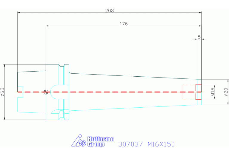 307037 M16X150