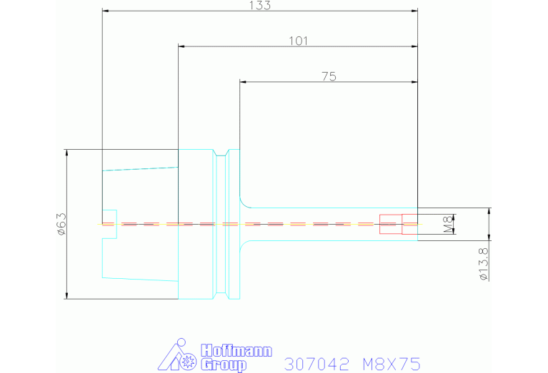 307042 M8X75