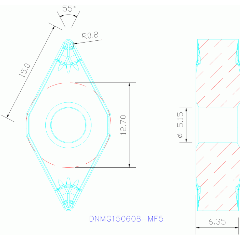 DNMG150608-MF5 TP0500