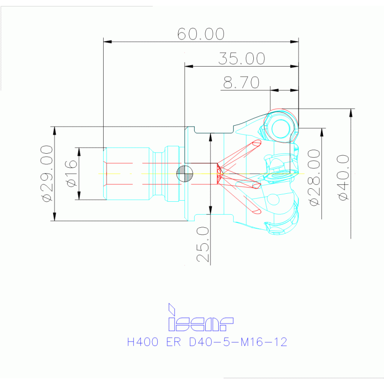 H400 ER D40-5-M16-12