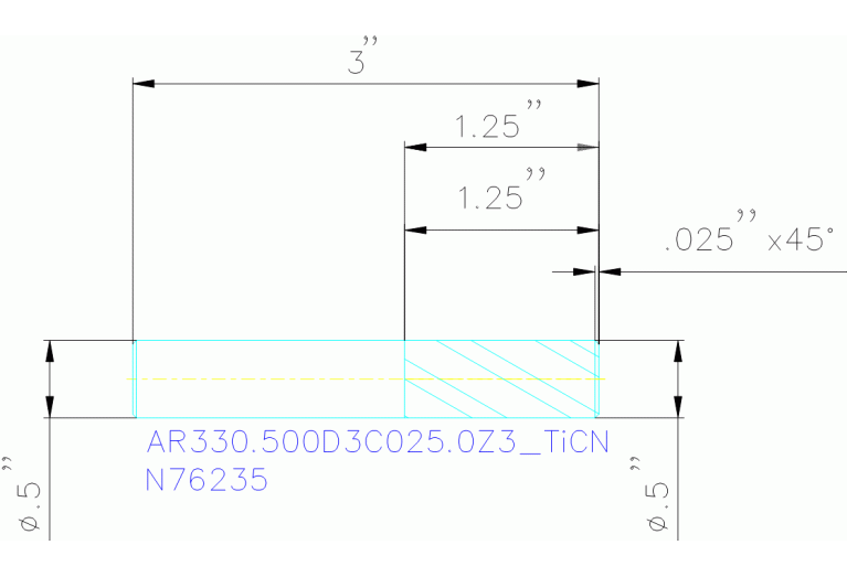 AR330.500D3C025.0Z3 TICN