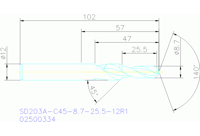 SD203A-C45-8.7-25.5-12R1
