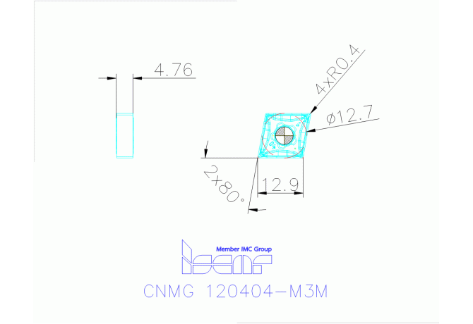 CNMG 120404-M3M IC807