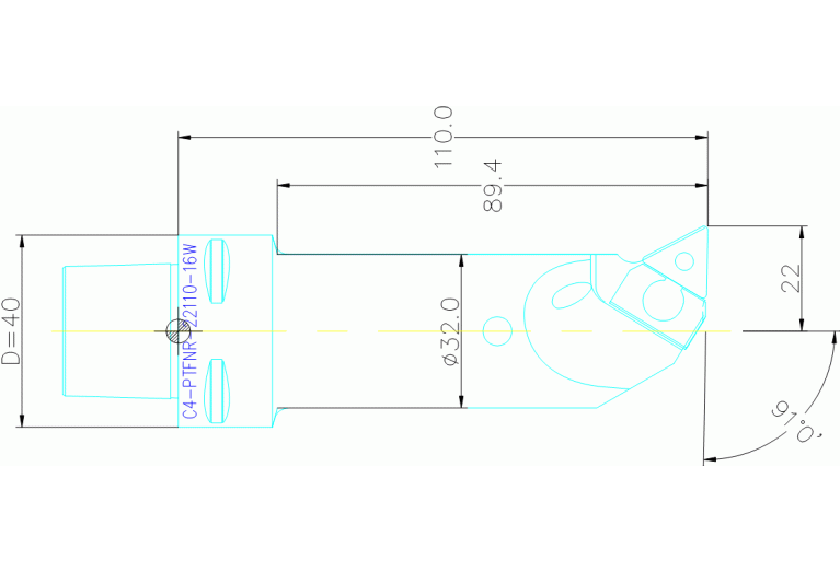 C4-PTFNR-22110-16W