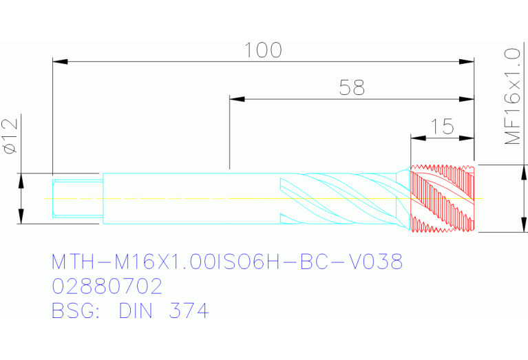 MTH-M16X1.00ISO6H-BC-V038
