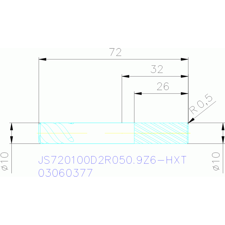 JS720100D2R050.9Z6-HXT