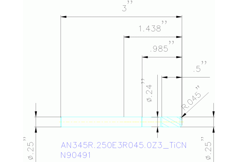 AN345R.250E3R045.0Z3 TICN