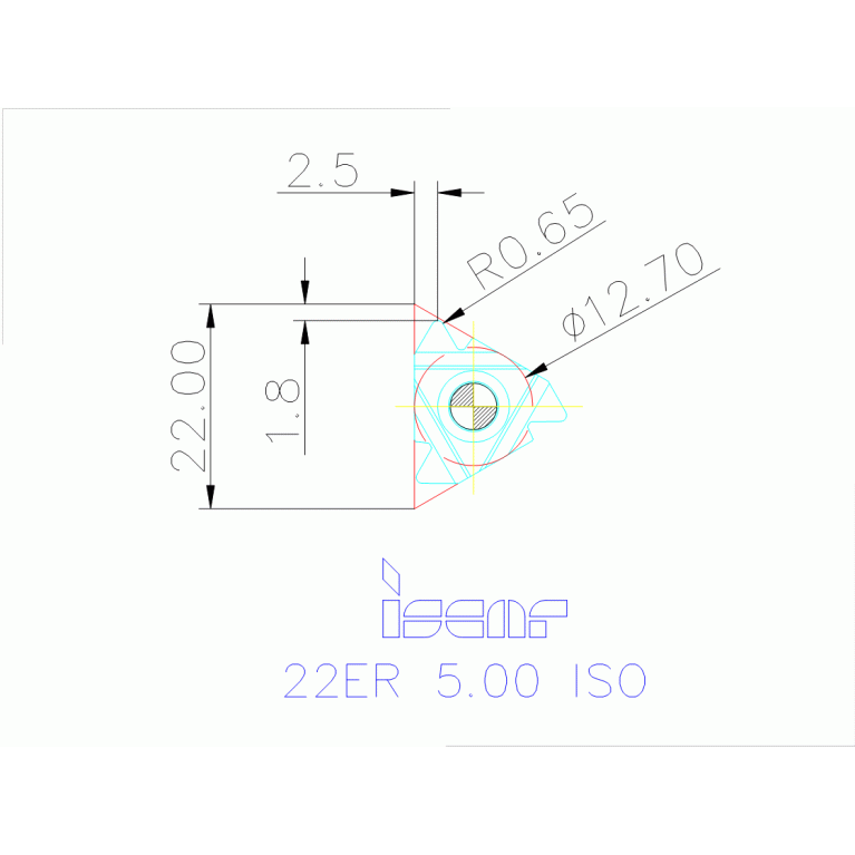 22ER 5.00 ISO IC50M