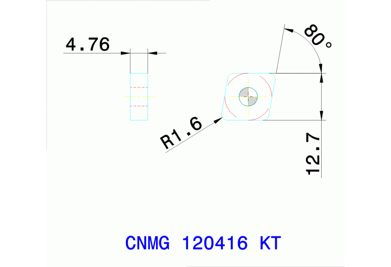 CNMG 120416 KT TT8125