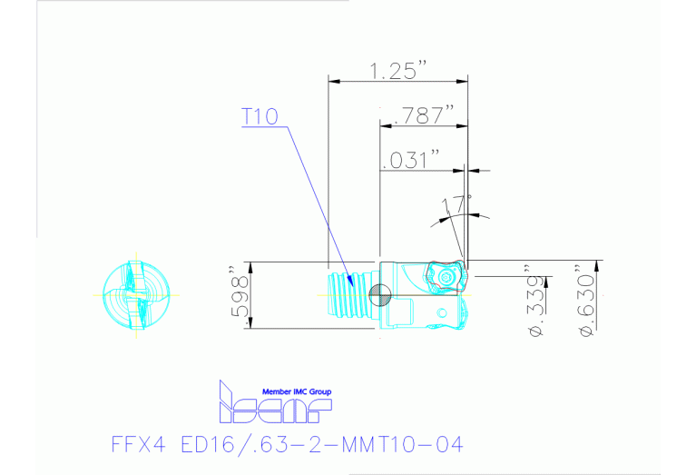 FFX4 ED16/.63-2-MMT10-04