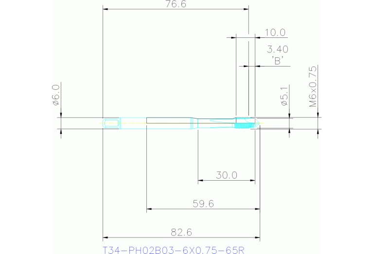 T34-PH02B03-6X0.75-65R