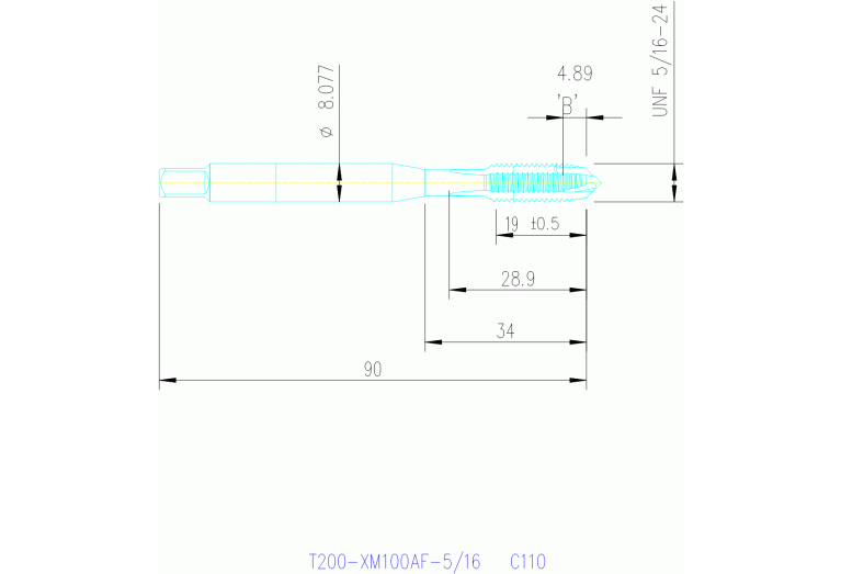 T200-XM100AF-5/16 C150